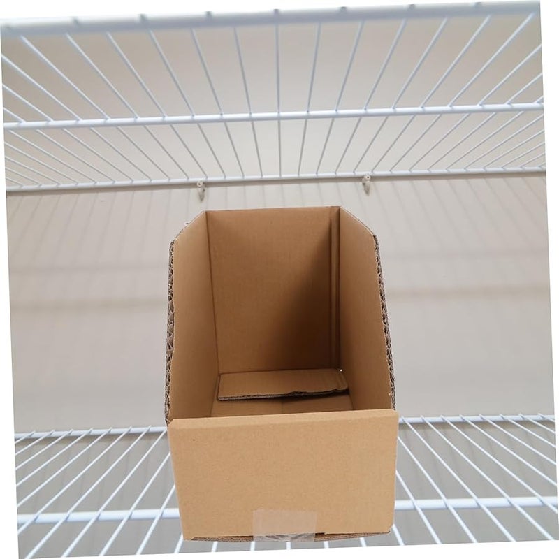 Corrugated Cardboard Storage Bins 5 Pack For Organizing Moving And Warehouse Sorting Easy Assembly Space Saving - Image 4
